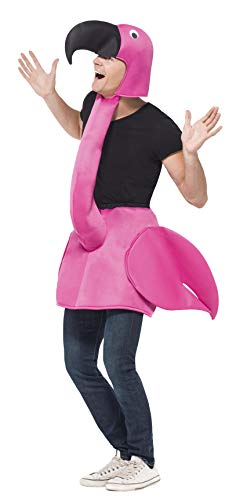 Smiffys Flamingo Costume Unisex Adulto, Taglia unica