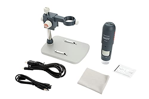 Celestron Microdirect 1080p HD microscopio digitale micro visualizzazione digitale, grigio (44316)