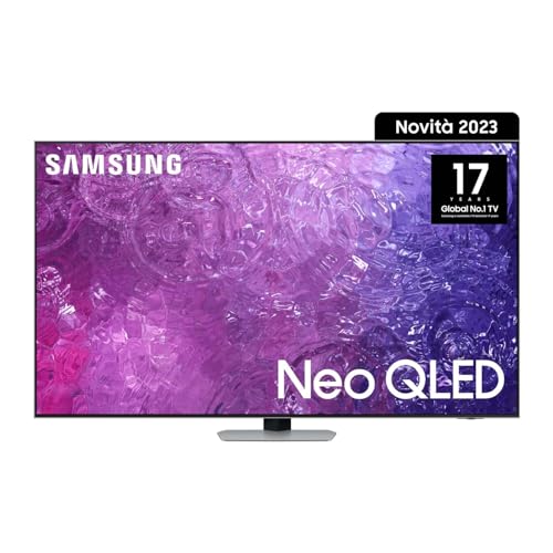 Samsung TV QE65QN94CATXZT Neo QLED 4K, Smart TV 65' Processore Neural Quantum 4K, Quantum Matrix, Dolby Atmos e OTS+, Integrato con Bixby e Alexa compatibile con Google Assistant, Eclipse Silver 2023