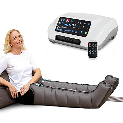 Vein Angel 6 Premium apparecchio per massaggi con gambali, 6 camere d'aria disattivabili, pressione & durata facilmente regolabili, 6 programmi di massaggio, no pressoterapia