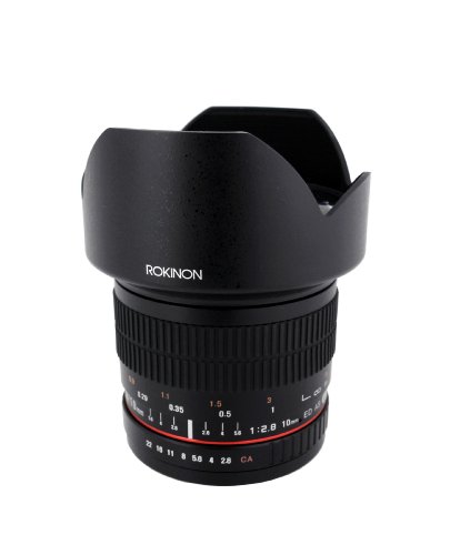 Rokinon 10 mm F2.8 ed AS Ncs CS ultra grandangolare obiettivo Canon EF-S tipo per fotocamere reflex digitali Canon