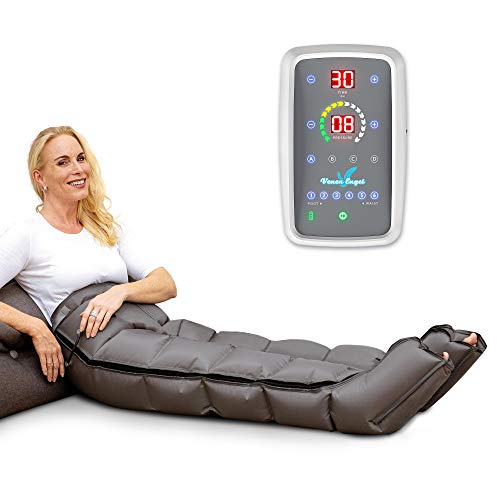 Venen Engel ® 6 Dispositivo di massaggio mobile con pantaloni, funzionamento a batteria, 6 camere d'aria disattivabili, pressione e durata facilmente regolabili, massaggio continuo