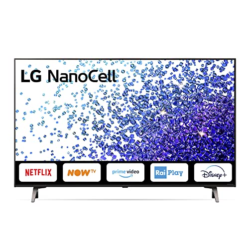LG NanoCell 43NANO796PC Smart TV 4K Ultra HD 43', con Wi-Fi, Processore Quad Core, Nano Color, FILMMAKER MODE, Game Optimizer, AI ThinQ con Google Assistant e Alexa Integrati, Telecomando Puntatore