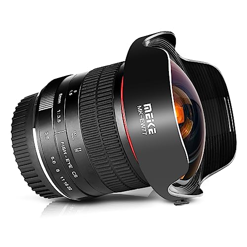 Meike Optics MK 8mm f3.5 - Obiettivo Fisheye ultra grandangolare per Canon EF Mount