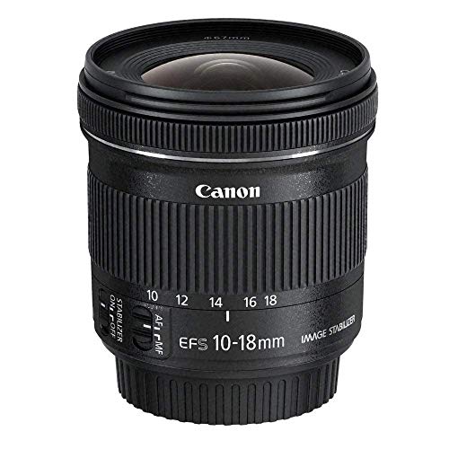 Canon Obiettivo Ultragrandangolare con Zoom, EF-S 10-18 mm f/4.5-5.6 IS STM, Stabilizzatore d'immagine, Nero/Antracite