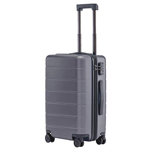 Xiaomi Luggage Classic 20” Trolley Bagaglio a Mano con 8 Ruote, 55 cm, Dimensioni Standard per Cabina Aereo, Lucchetto TSA, 38 litri, Grigio