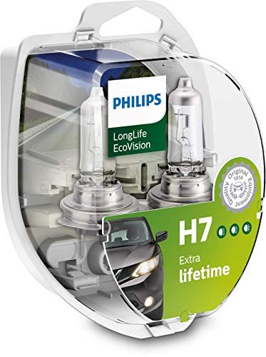 Philips automotive lighting 12972LLECOS2 – Fanale LongLife EcoVision H7, 2 pezzi.