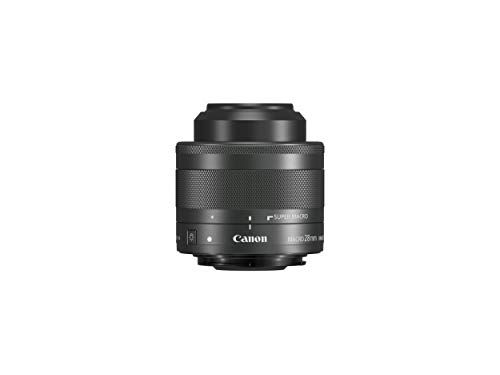 Canon 1362C005 Obiettivo per Canon, EF-M 28 mm f/3.5 Macro IS STM, Nero/Antracite