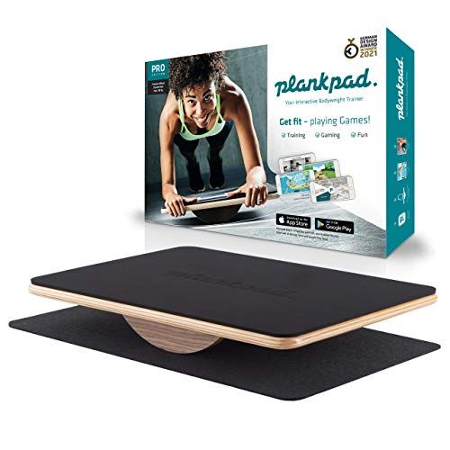 Plankpad PRO – Balance board interattivo per l’allenamento completo, planktrainer per i muscoli addominali con app, giochi e allenamenti – cyclette per tutta la famiglia