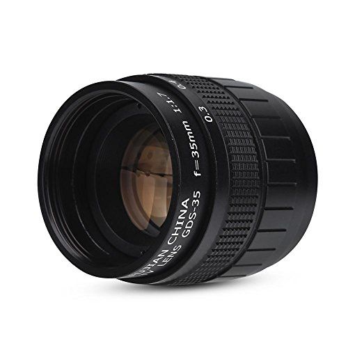 EBTOOLS Obiettivo per fotocamera – Obiettivo a fuoco fisso 35 mm f / 1.7 – Nero per Canon, Sony, Olympus, Pentax, Fuji