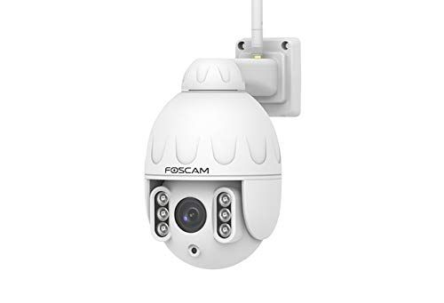 Foscam SD2 Telecamera di sicurezza IP Esterno Bianco 1920 x 1080 Pixel Zoom x4 – Telecamera di sorveglianza (Telecamera di sicurezza IP, Esterno, Bianco, Parete, 2 MP)