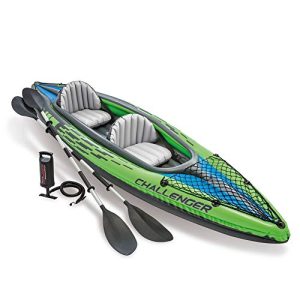 Intex 68306 Canoa Gonfiabile Due Persone Challenger K2 Kayak 351×76 cm