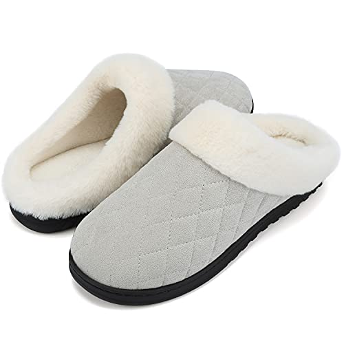 Pantofole da Uomo Donna Inverno Caldo Peluche Morbido Impermeabile Antiscivolo Scarpe Interno Esterno Ciabatte